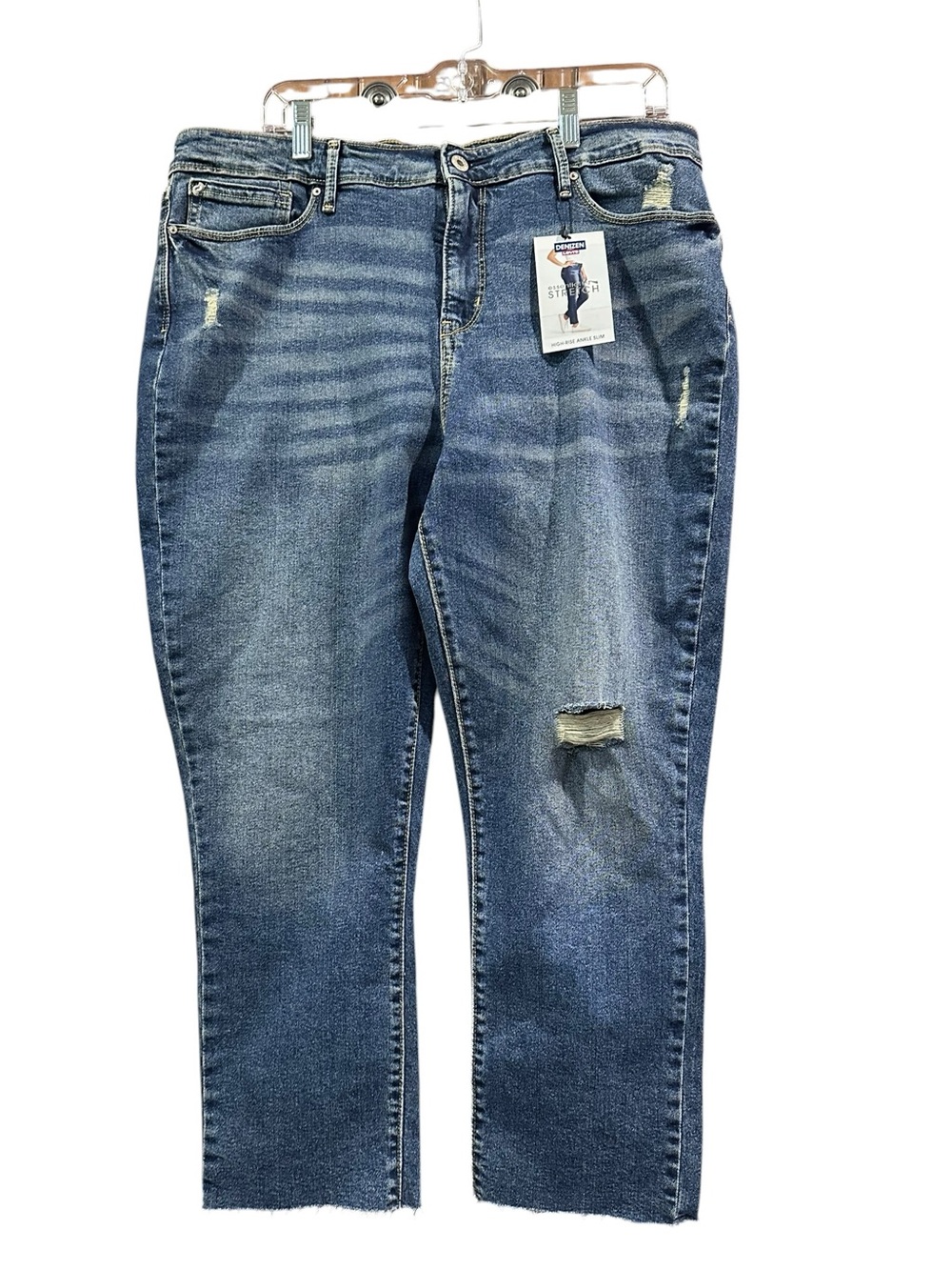 Denizen from Levi’s High Rise Ankle Slim Jeans Women’s Size 18 W34 Distressed